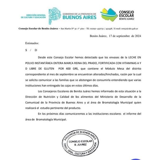 Comunicado de Consejo Escolar